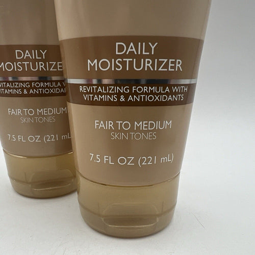 2 Jergens Natural Glow Daily Moisturizer Fair to Medium Skin Tones Tanner 8 oz