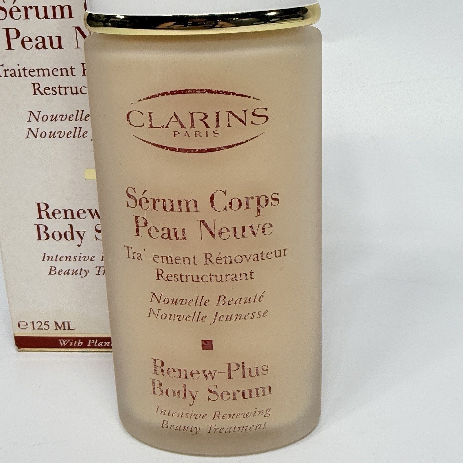 Clarins Renew Plus Body Serum Age-Defying 4.2 fl oz Sealed in Box AS-IS
