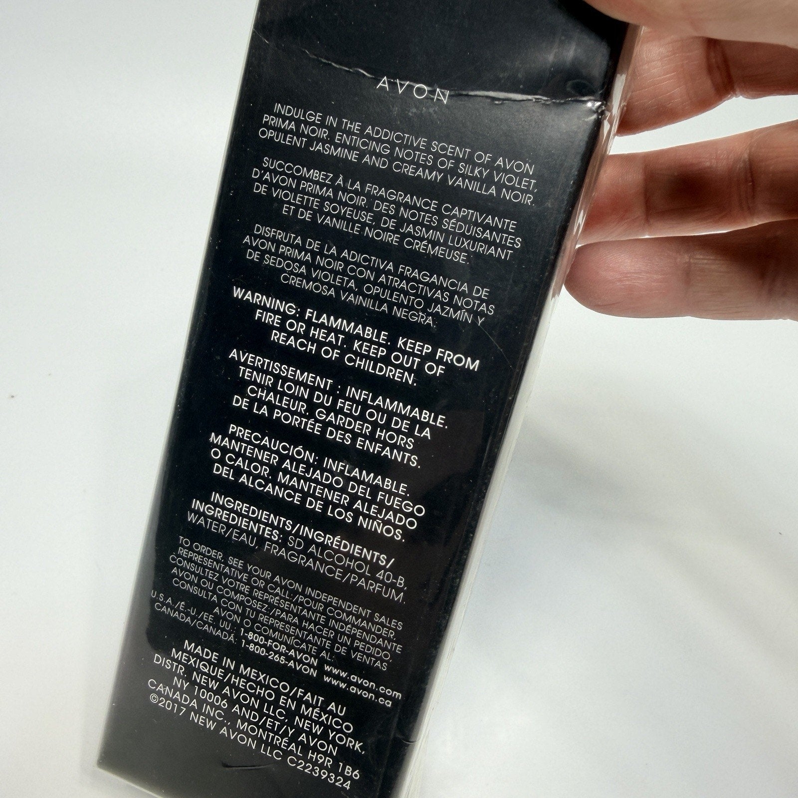 Avon PRIMA NOIR Eau de Parfum Spray Perfume 1.7 fl oz Discontinued NEW
