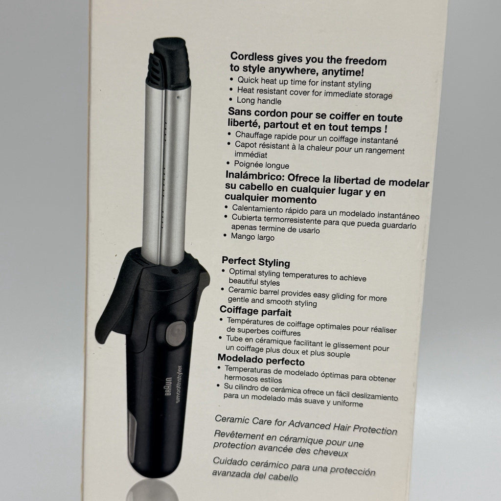 Braun Smooth Styler 3589 Hair Curling Tongs Cordless Gas Powered Complete