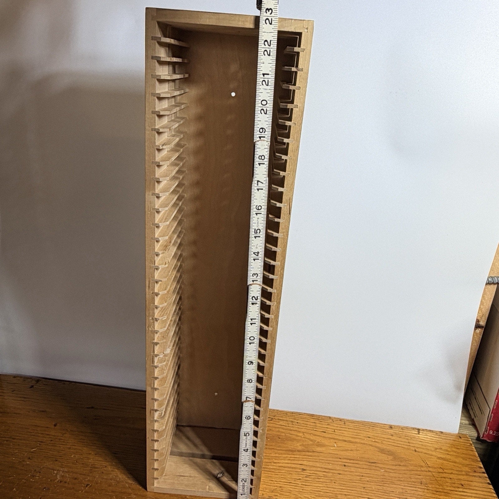 Ikea Boalt Wooden CD Storage Racks Stores 70 CDs 23" Inch Tall Light Wood