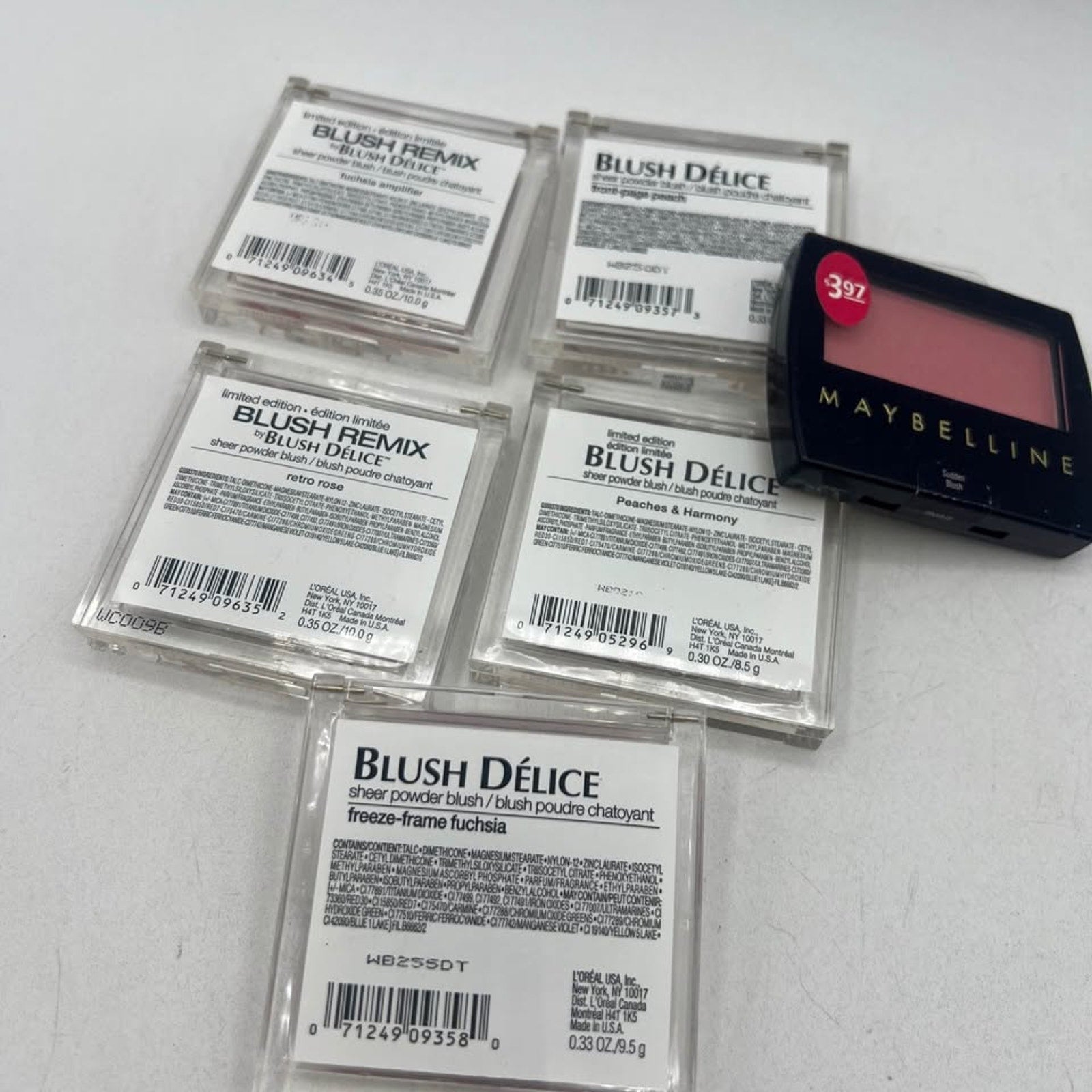 Mixed Lot of NEW Make Up Blush L'Oreal Maybelline