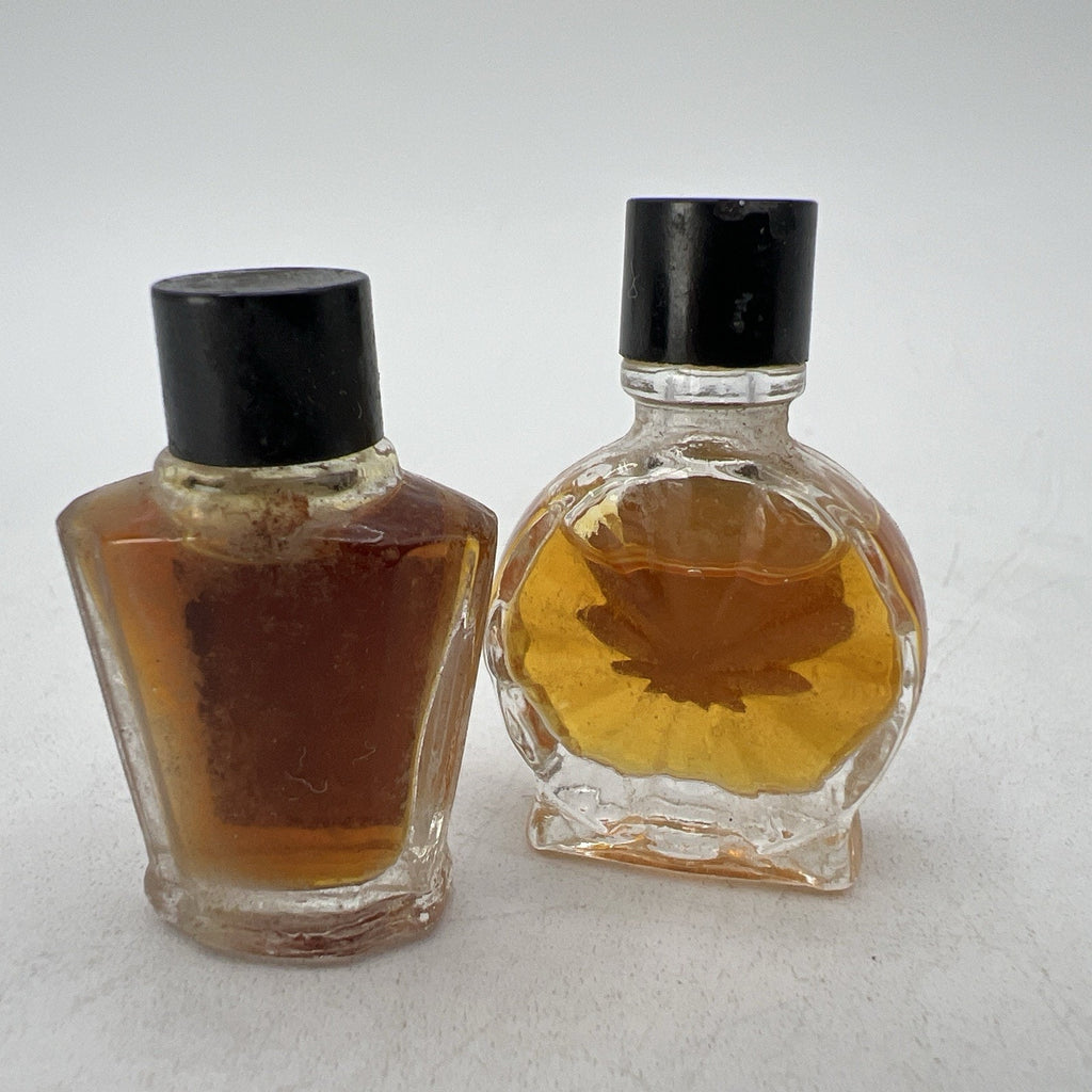 Lot 2 Vintage Micro Mini Perfume Blaze Fantasque 1.5" Clavel Riviera