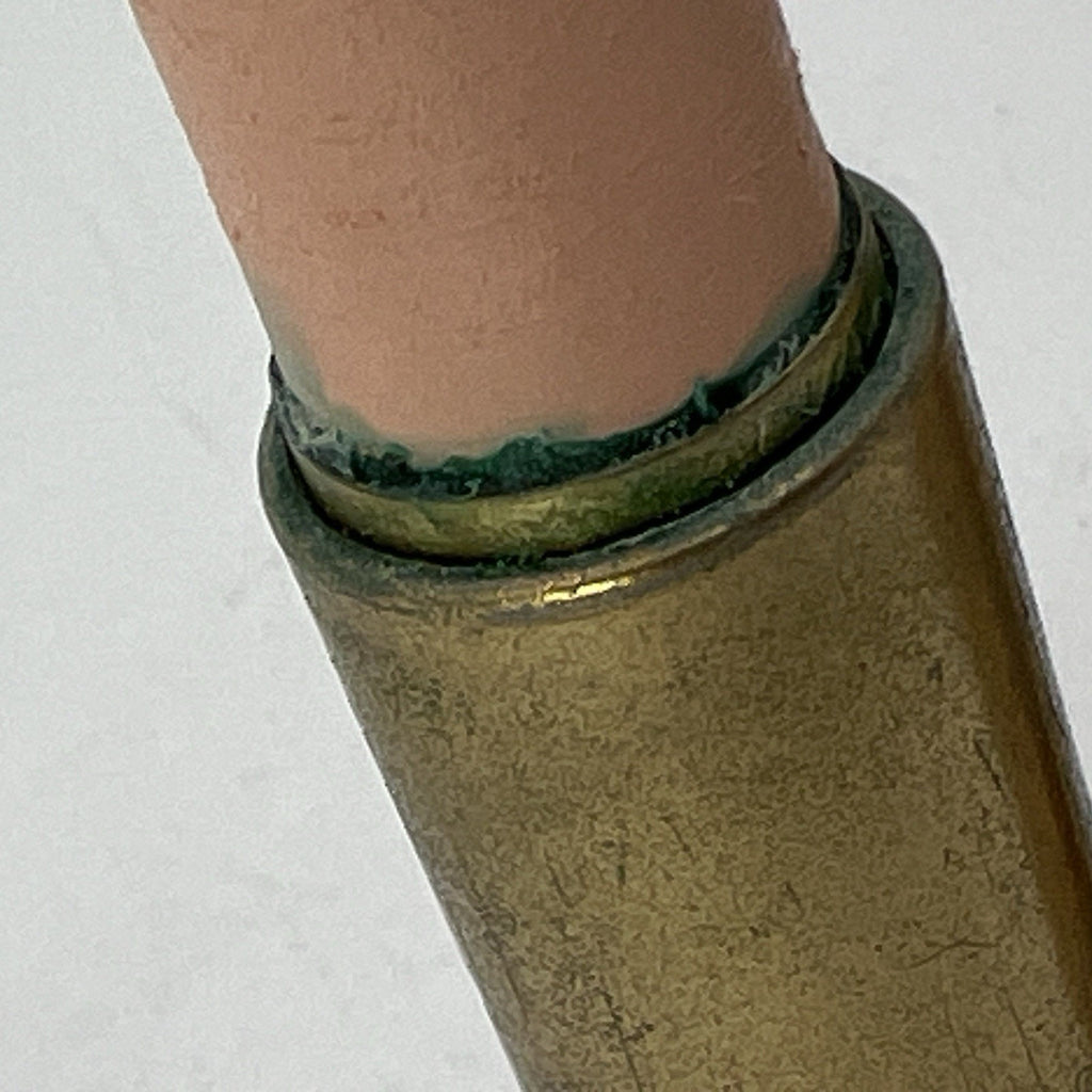 Vintage Max Factor Erace NATURAL Cover Up Concealer Gold Brass Tube NOS