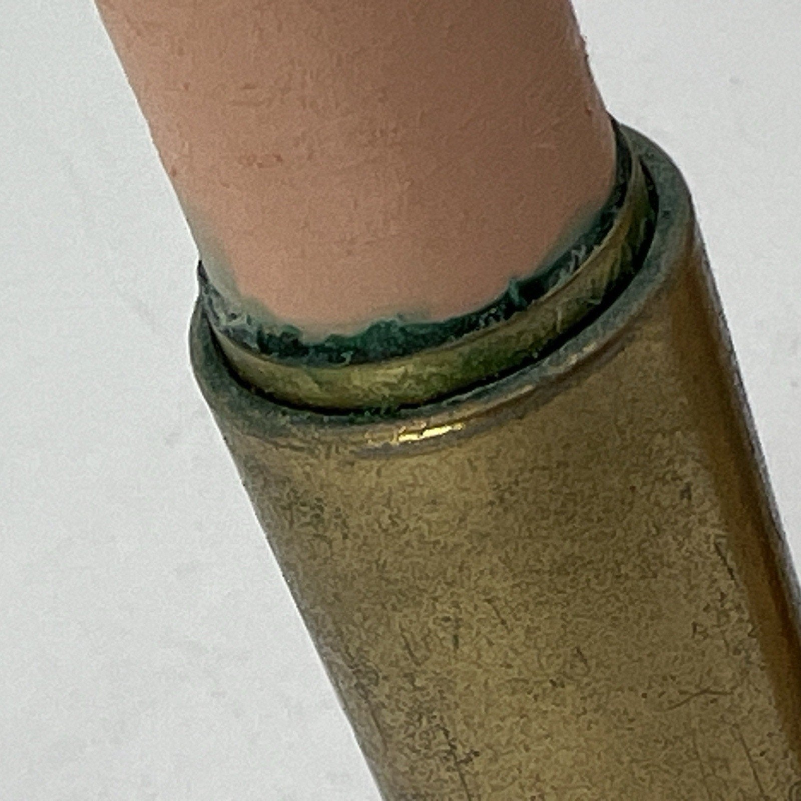 Vintage Max Factor Erace NATURAL Cover Up Concealer Gold Brass Tube NOS