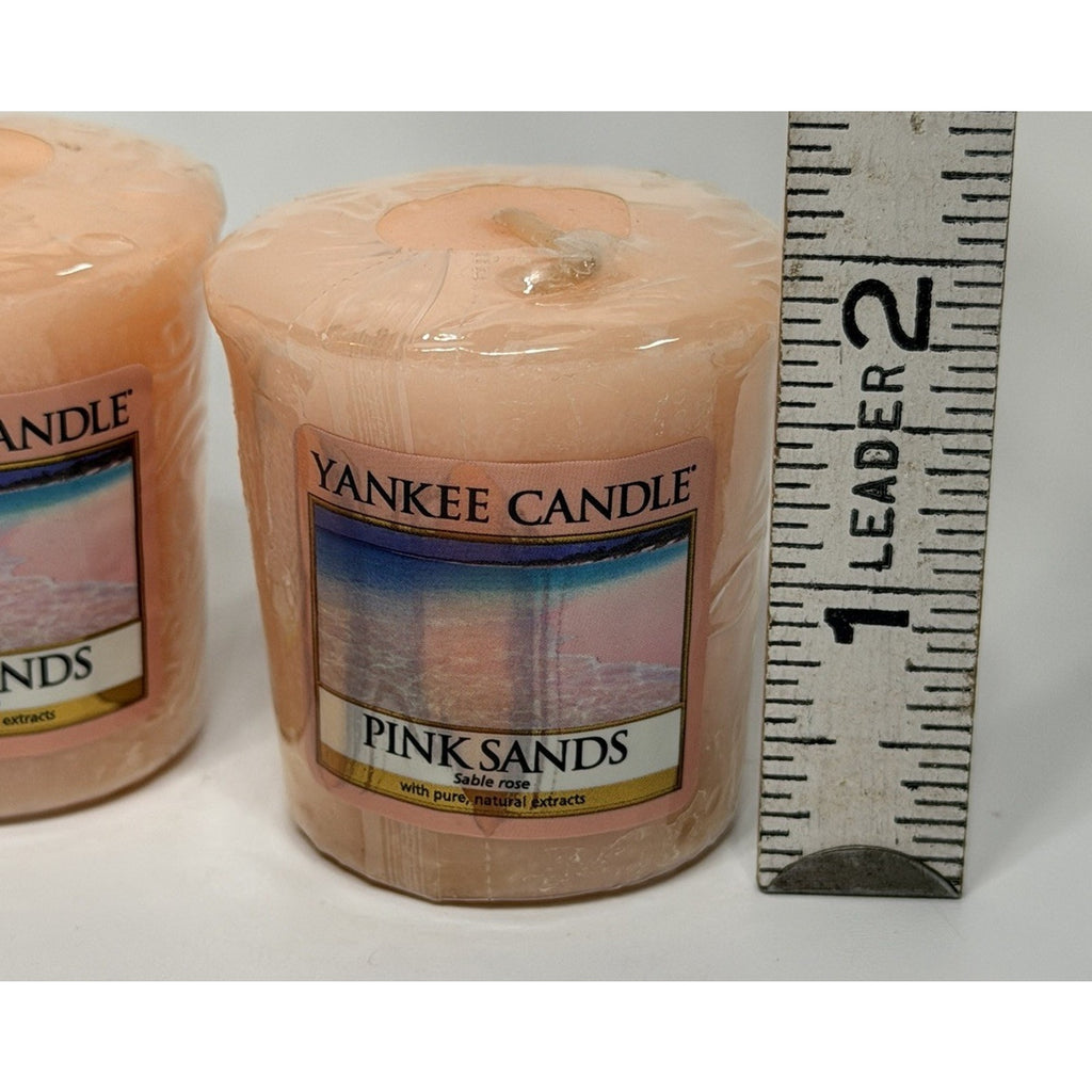 Set 4 Yankee Candle PINK SANDS Scented Votive Candles Discontinued