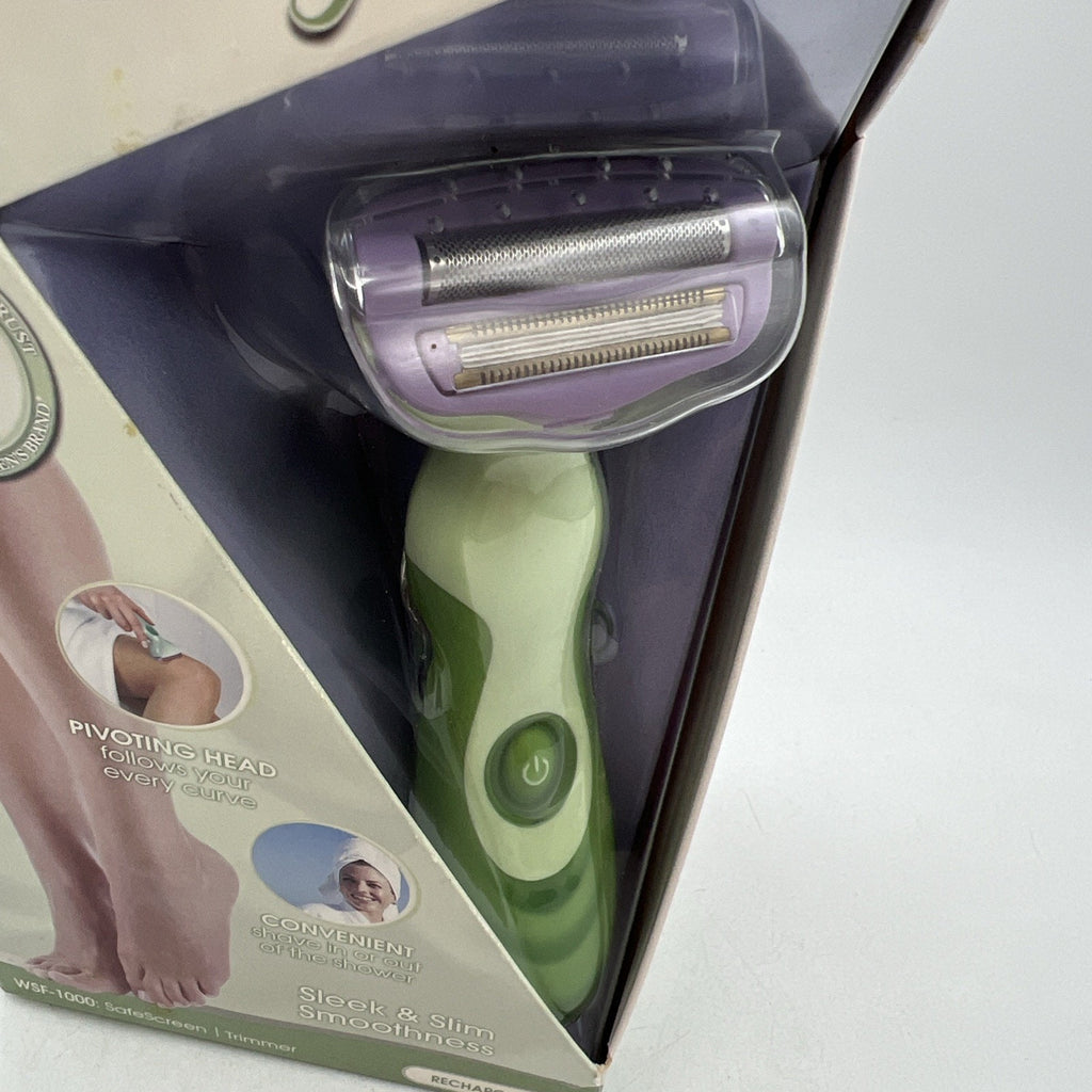 Green Remington Smooth & Silky Rechargeable Electric Shaver Trimmer 1000 NEW