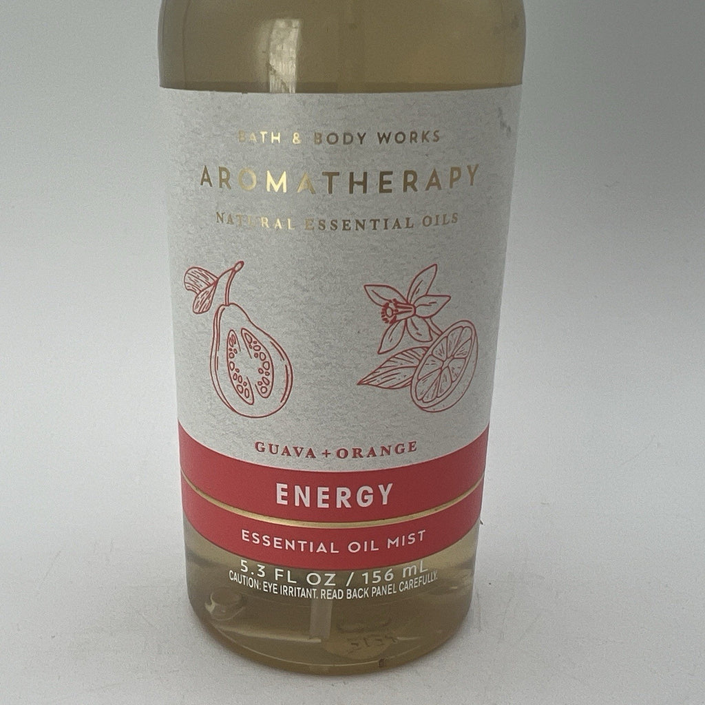 Bath & Body Works Aromatherapy ENERGY Orange + Guava Essential Oil Mist 5.3 oz