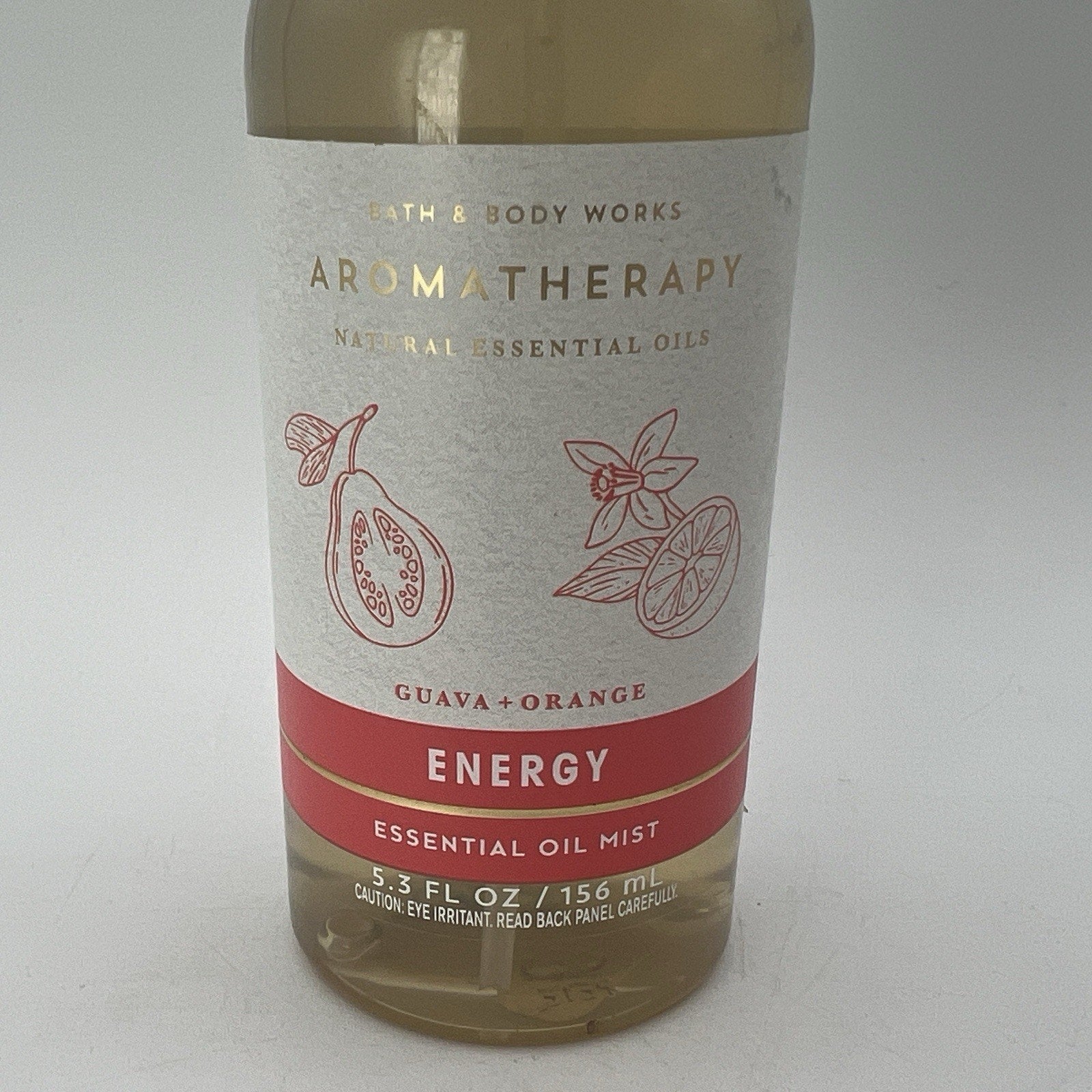 Bath & Body Works Aromatherapy ENERGY Orange + Guava Essential Oil Mist 5.3 oz