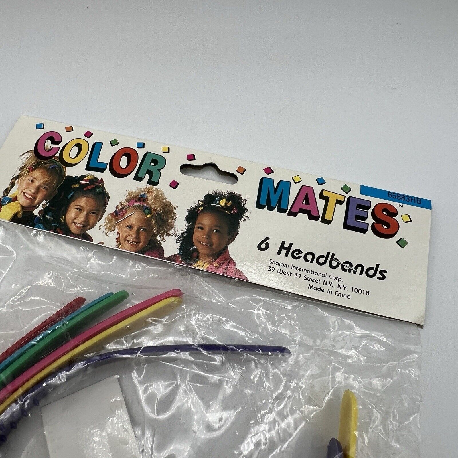 Pack 6 Vintage NOS Color Mates Headbands Hair Bands 80s 90s Props Costumes