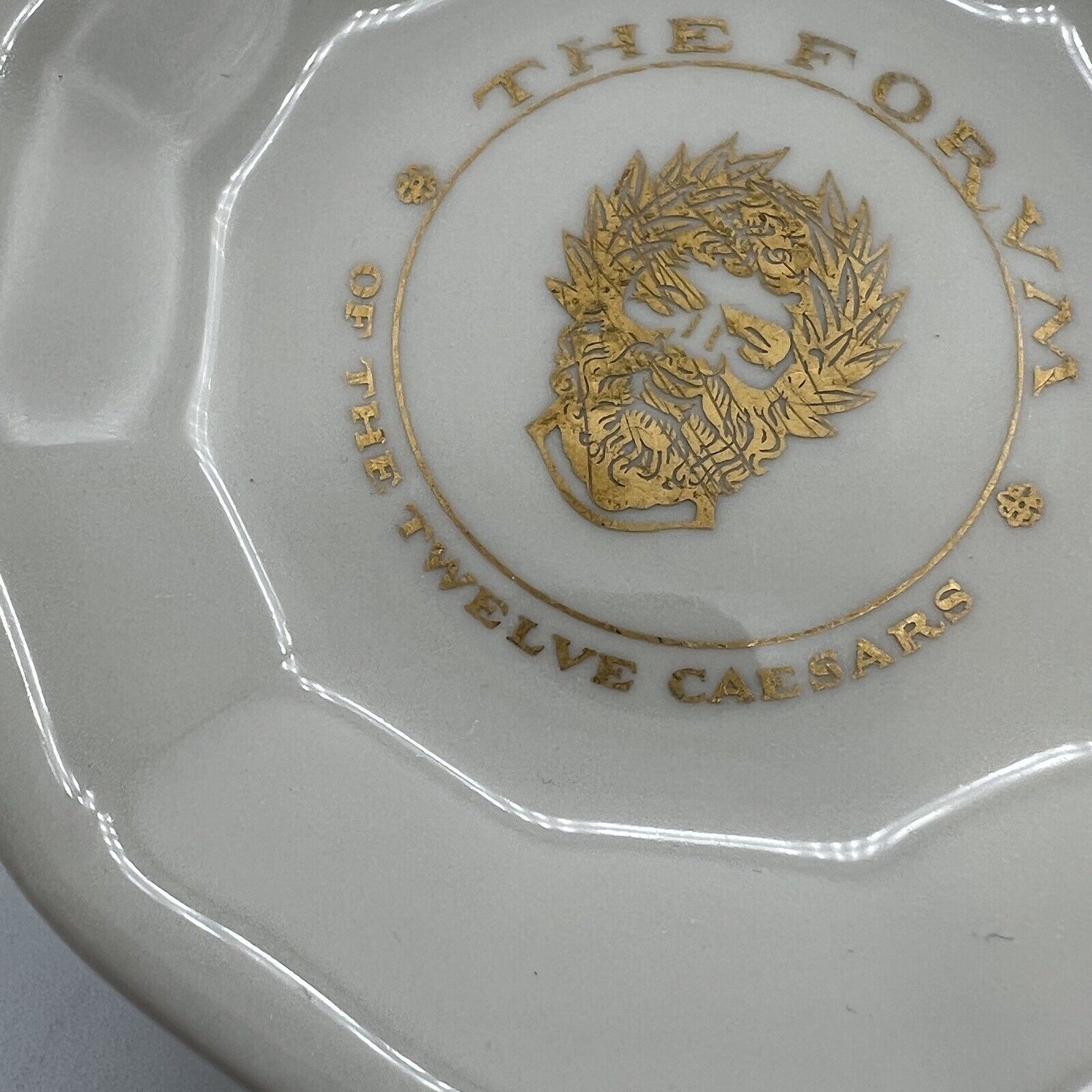 Vtg The Forum Of Twelve Caesars NYC Restaurant Ashtray Trinket Butter Pat Mayer