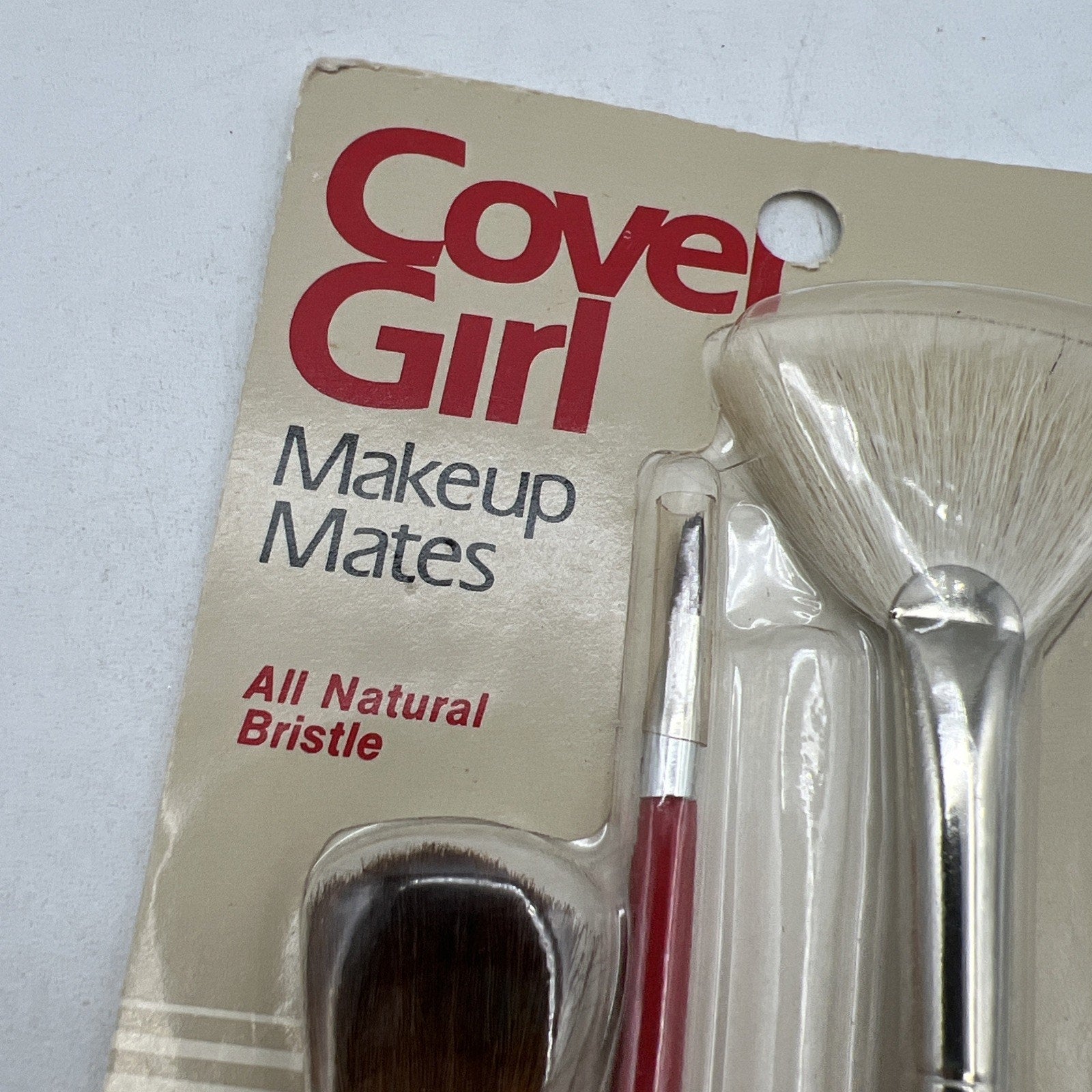 Vintage Cover Girl Makeup Mates Just Basics Face Kit Brushes 10009 Red NEW