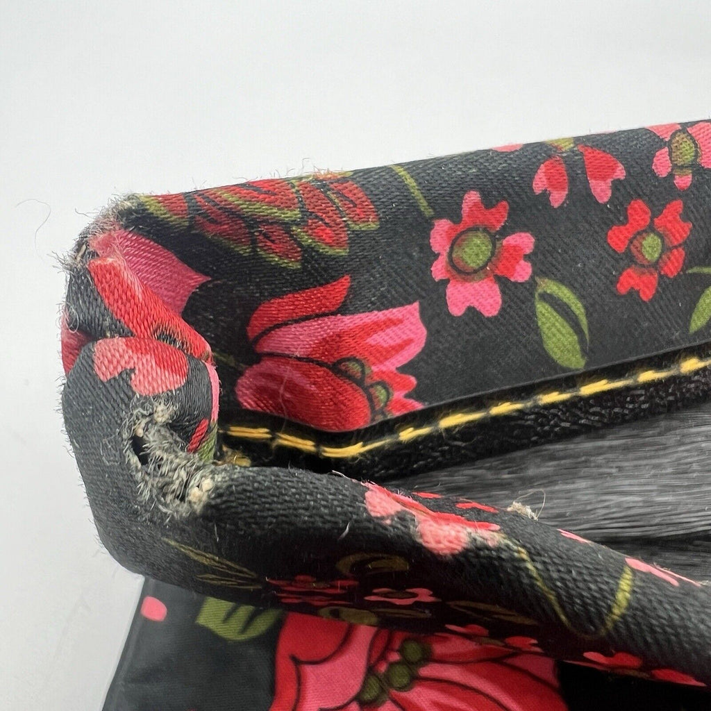 Ladys Pride Folding Tote Bag Purse 1x12.5x15.25" Mid Century Modern Floral 1960s