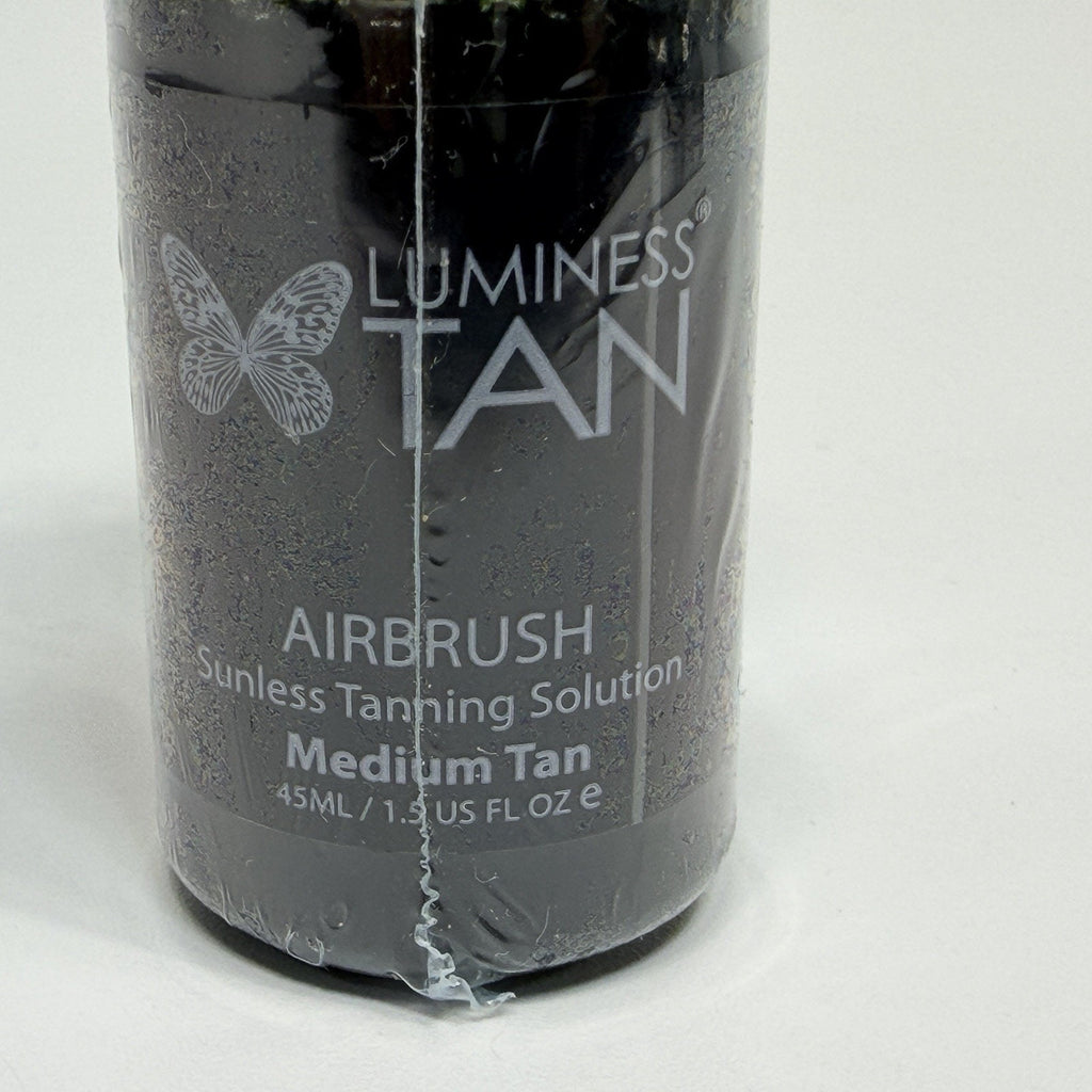 Lot 2 NEW Luminess Air Airbrush Tanning Solution Medium Tan 1.5 oz