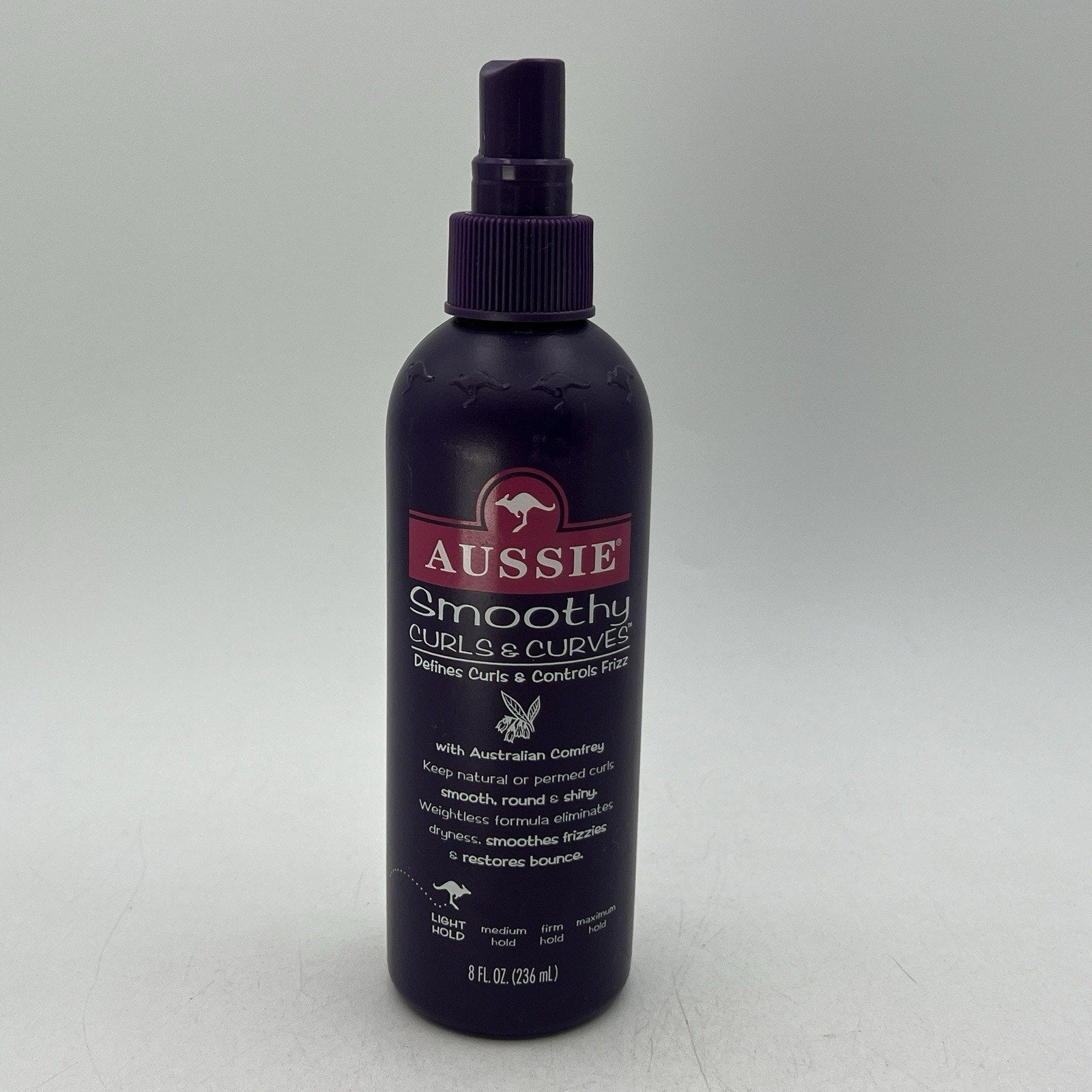 Vtg 1990s Aussie Smoothly Curls & Curves LIGHT HOLD Spray GRAPE 8 oz 80% FULL