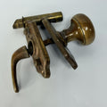 Antique Brass Closet Door Knob Lever Escutcheon Plates Spindle 2" Handle