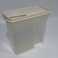 Vtg Small Rubbermaid #4 4 Cup Servin Saver Cereal Almond Snap Flip Lid 1 Quart